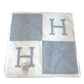 HERMES H Logo Avalon Hand Towel, Cotton, Women's, Blue/White