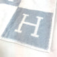 HERMES H Logo Avalon Hand Towel, Cotton, Women's, Blue/White