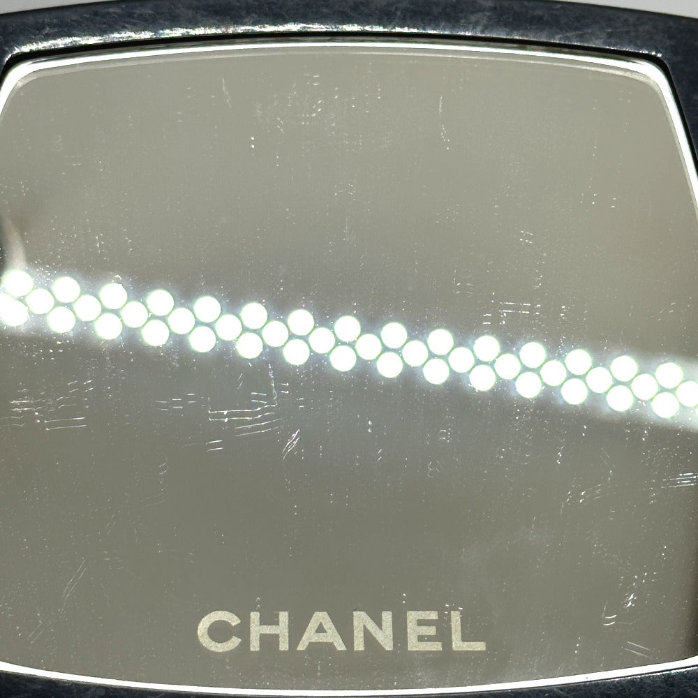 CHANEL ノベルティ CC ココマーク 手鏡 ミラー 鏡 プラスチック レディース ブラック