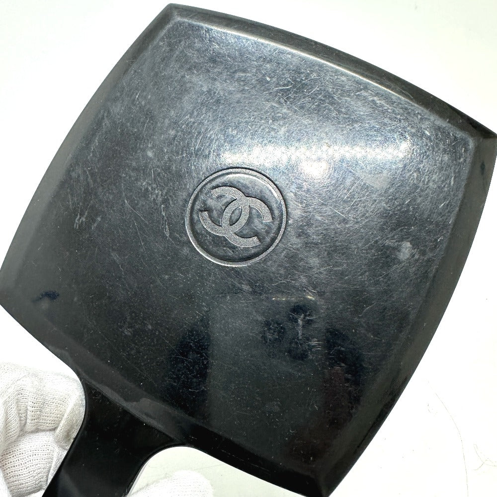 CHANEL ノベルティ CC ココマーク 手鏡 ミラー 鏡 プラスチック レディース ブラック