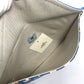 HERMES Flat Western Company GM Envelope Case Pouch Cotton Women's Blue