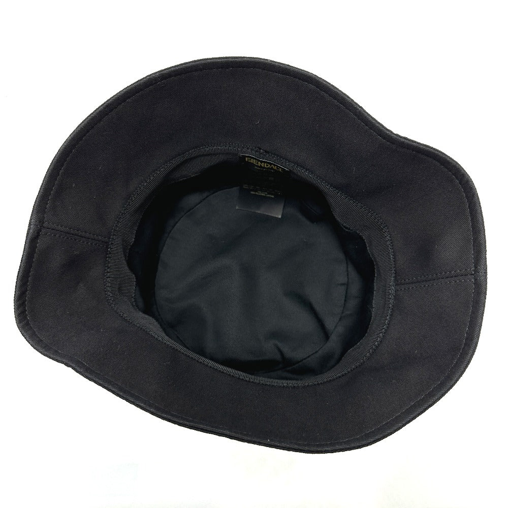 FENDI FXQ801 Versace collaboration logo FENDACE hat, cotton, women's, black