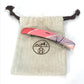 HERMES Hair Accessory, All-Over Print, Silk Barrette, Women's, Pink