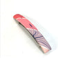 HERMES Hair Accessory, All-Over Print, Silk Barrette, Women's, Pink