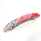 HERMES Hair Accessory, All-Over Print, Silk Barrette, Women's, Pink