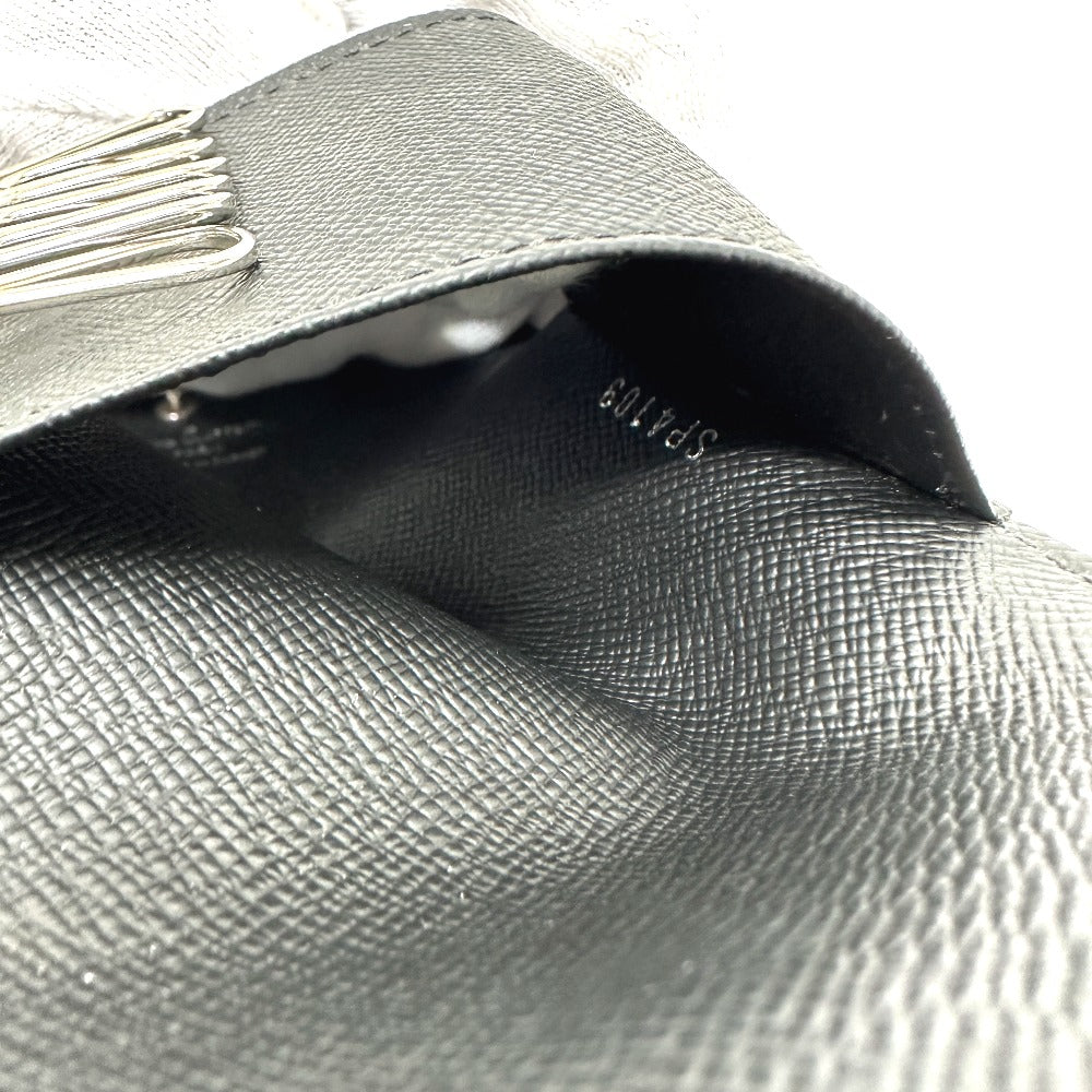 LOUIS VUITTON N62662 Damier Graphite Multicle 6 Key Case in Damier Graphite Canvas, Men's, Black