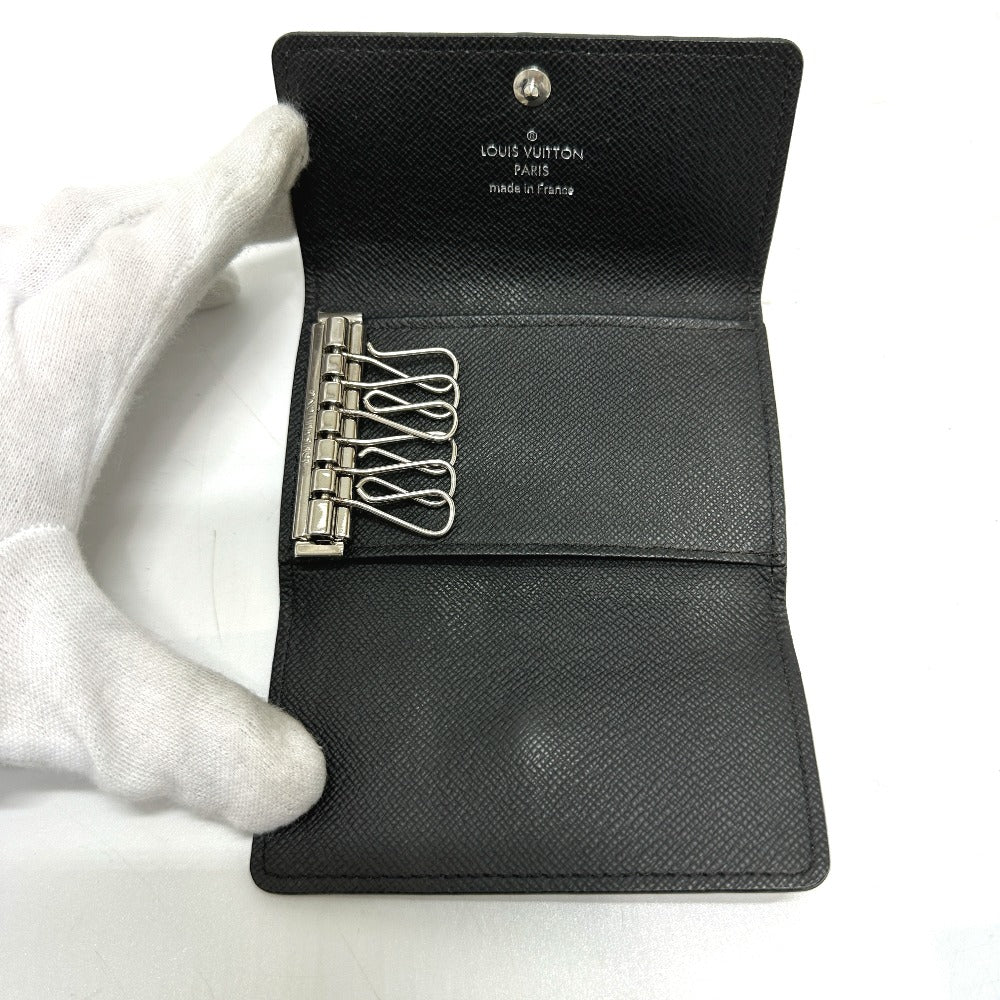 LOUIS VUITTON N62662 Damier Graphite Multicle 6 Key Case in Damier Graphite Canvas, Men's, Black