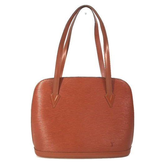 LOUIS VUITTON M52283 Epi Leather Backpack Shoulder Bag, Brown, Women's