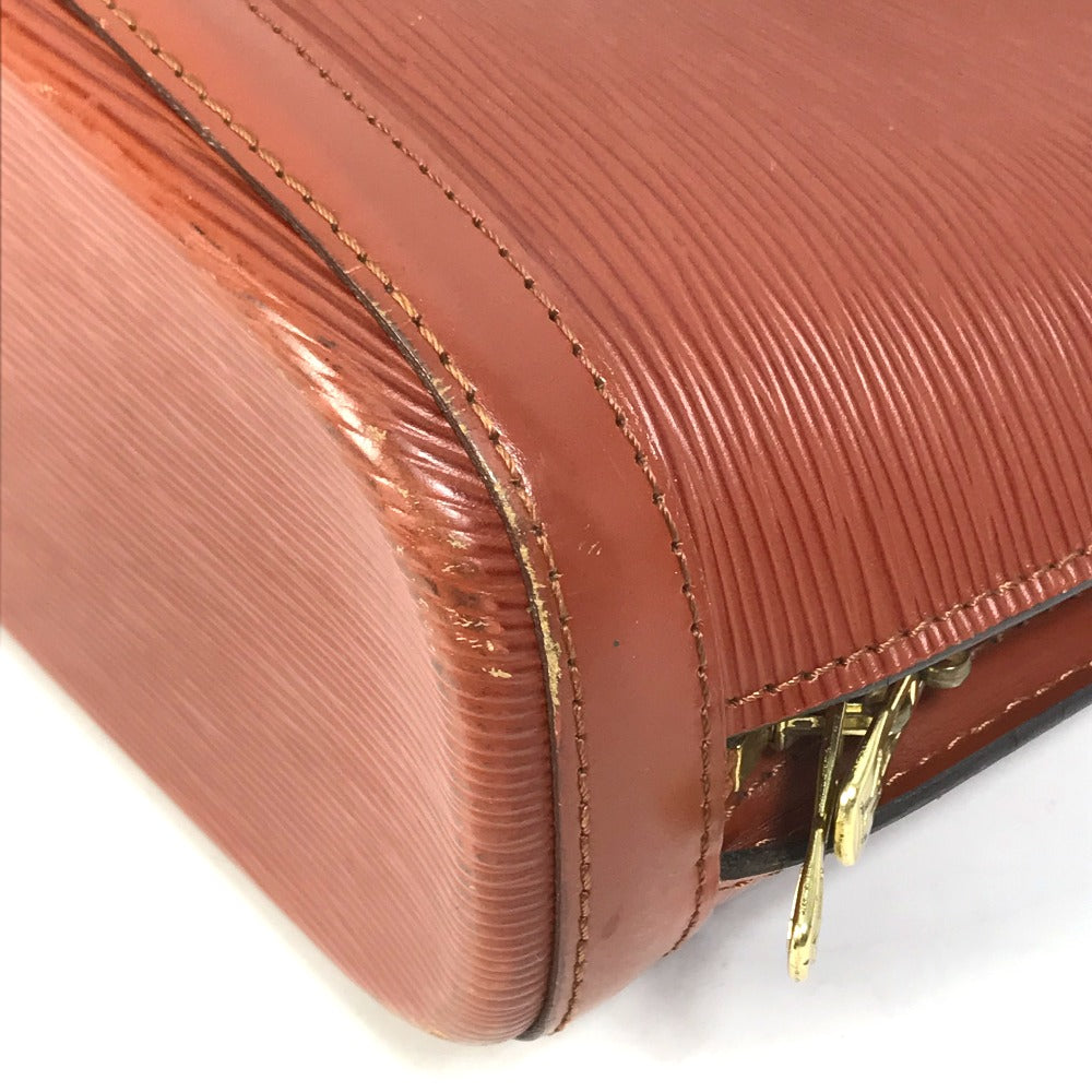 LOUIS VUITTON M52283 Epi Leather Backpack Shoulder Bag, Brown, Women's