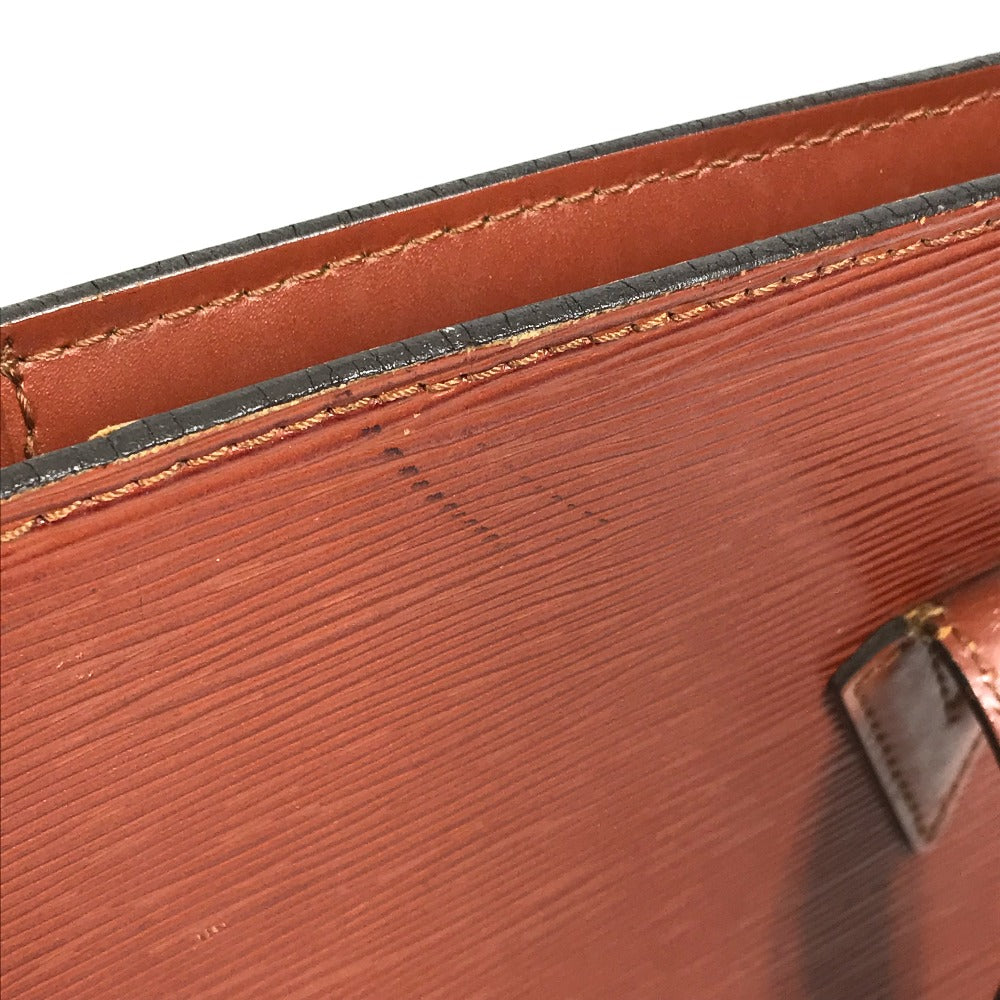 LOUIS VUITTON M52283 Epi Leather Backpack Shoulder Bag, Brown, Women's