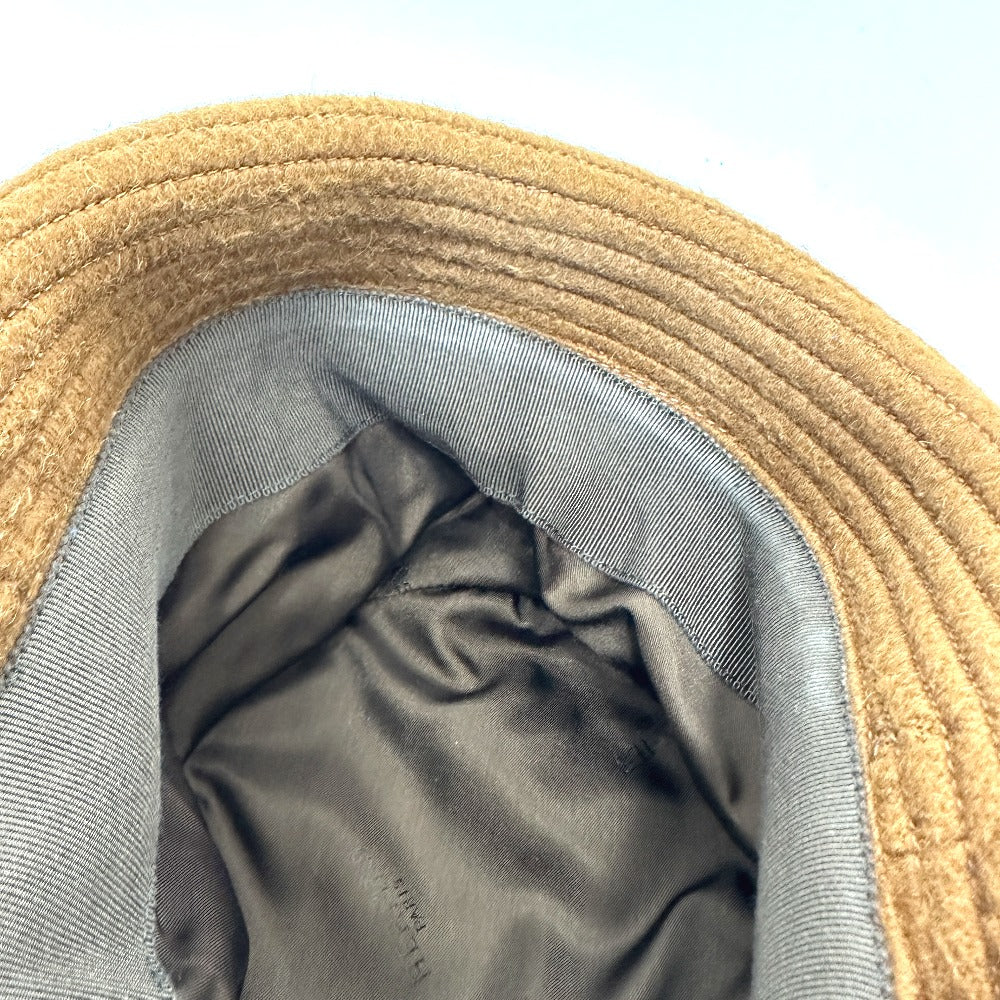 HERMES H logo camel hat, women's, brown