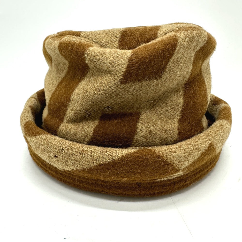 HERMES H logo camel hat, women's, brown