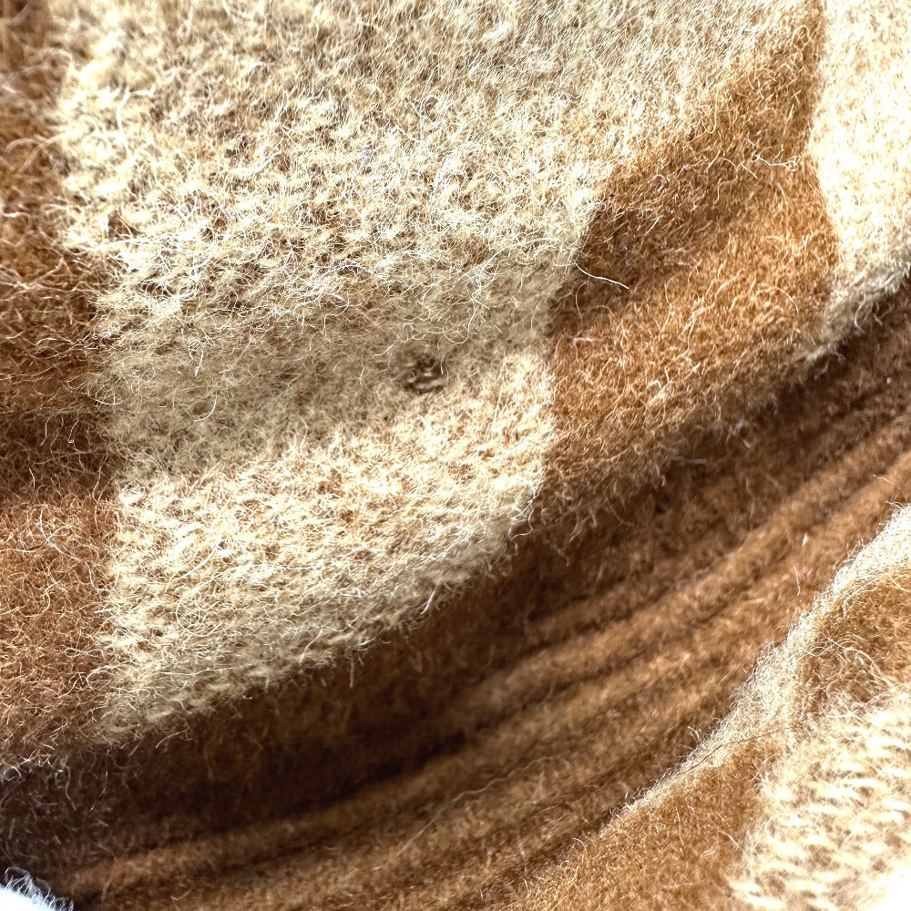 HERMES H logo camel hat, women's, brown