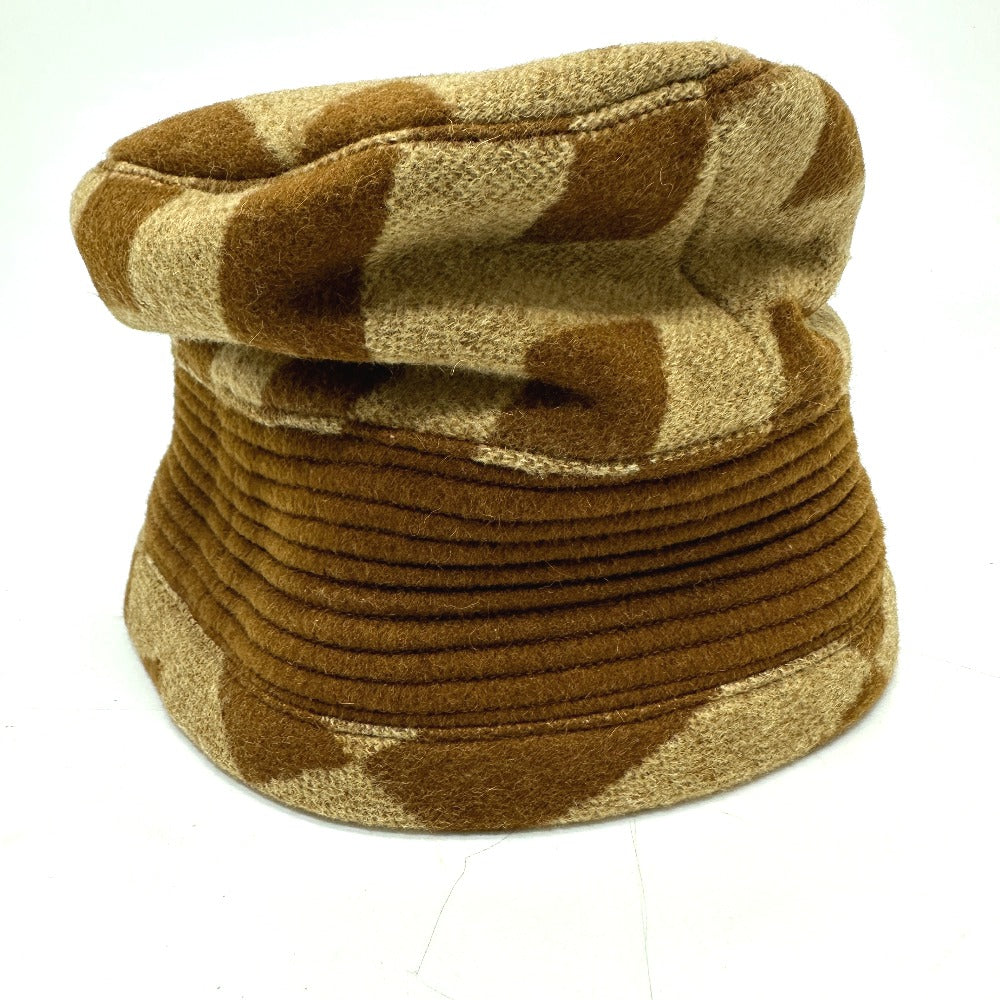 HERMES H logo camel hat, women's, brown