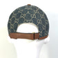 GUCCI 656206 Denim GG Logo Baseball Cap in GG Canvas, Unisex, Navy