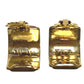 HERMES Accessories Emile Accessories Earrings Gold Plated Green/Gold Used