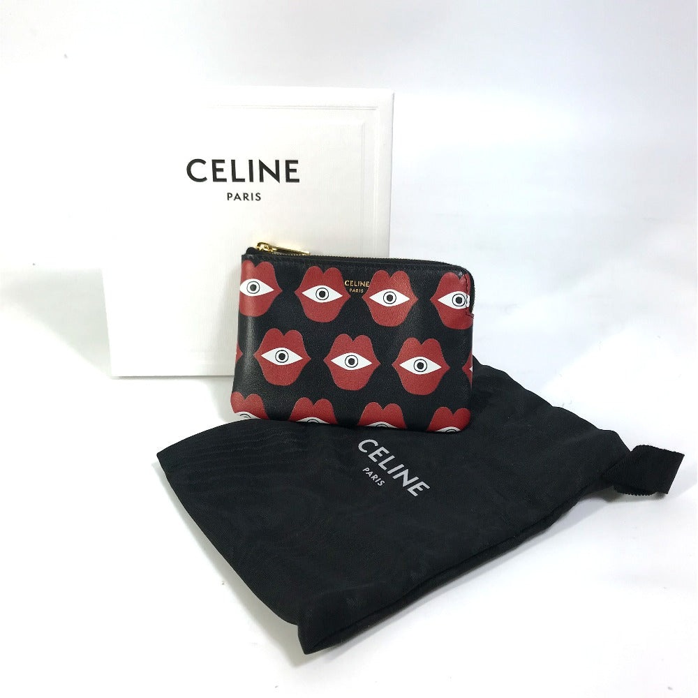 CELINE リップ アイ テレパシーラブ 財布 小銭入れ 小物入れ コインケース レザー レディース | brandshop-reference