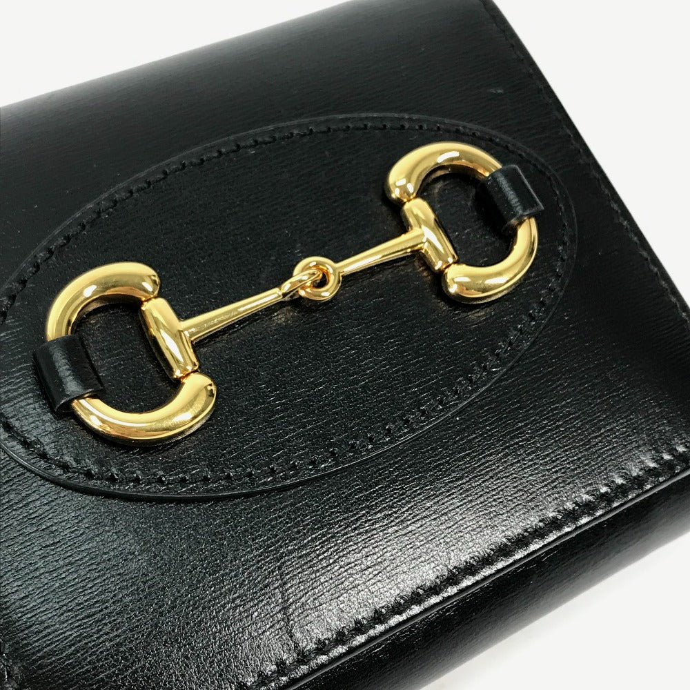 GUCCI 621891 コンパクトウォレット ホースビット ミディアムウォレット 2つ折り財布 レザー レディース |  brandshop-reference