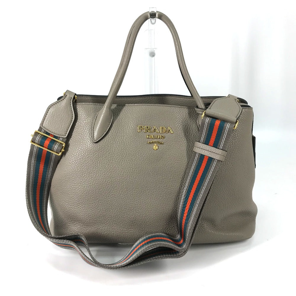 PRADA 1BA579 ロゴ VIT.DAINO 2WAY ハンドバッグ 斜め掛け 肩掛け ショルダーバッグ レザー レディース