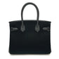 HERMES Birkin 30 Court a Court Tote Bag Handbag in Swift Leather, Black