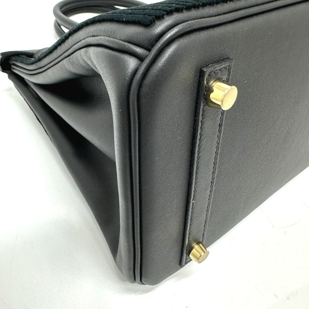 HERMES Birkin 30 Court a Court Tote Bag Handbag in Swift Leather, Black