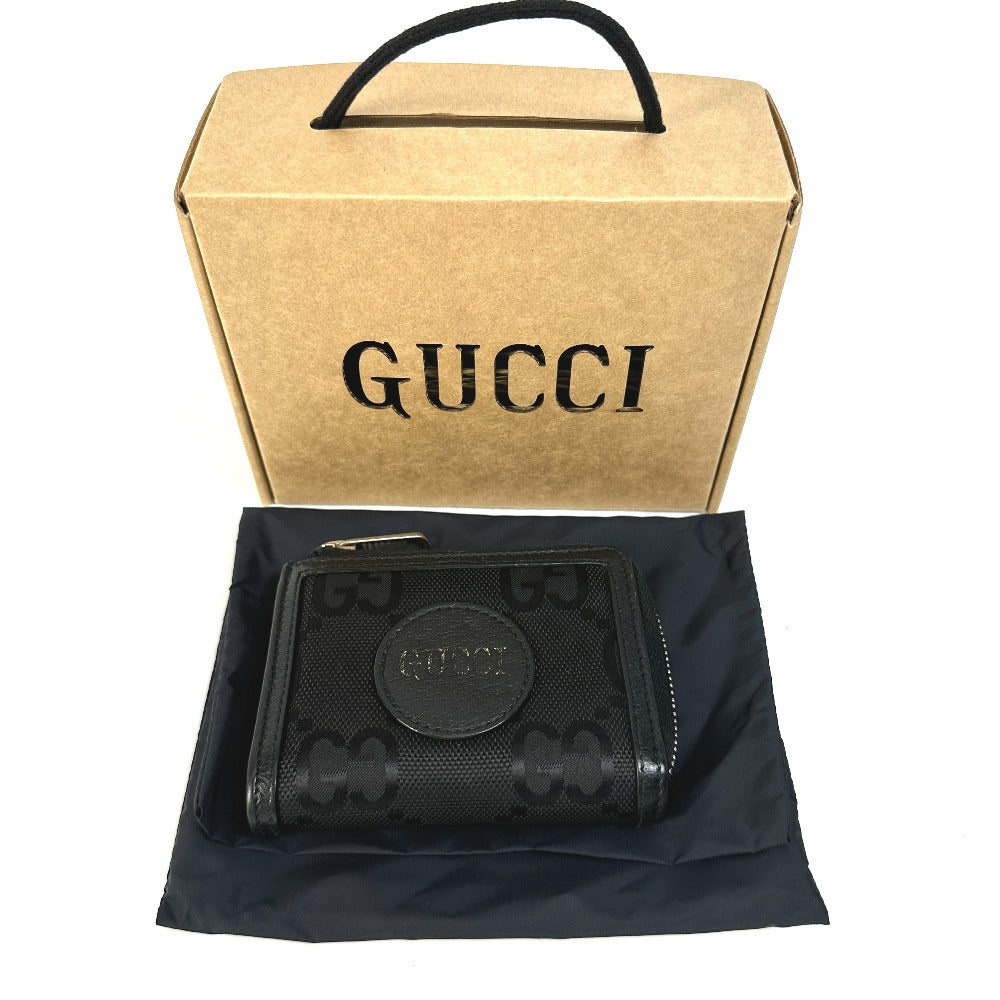 GUCCI 657587 GG Off the Grid Mini Wallet Coin Case Leather Women's Black