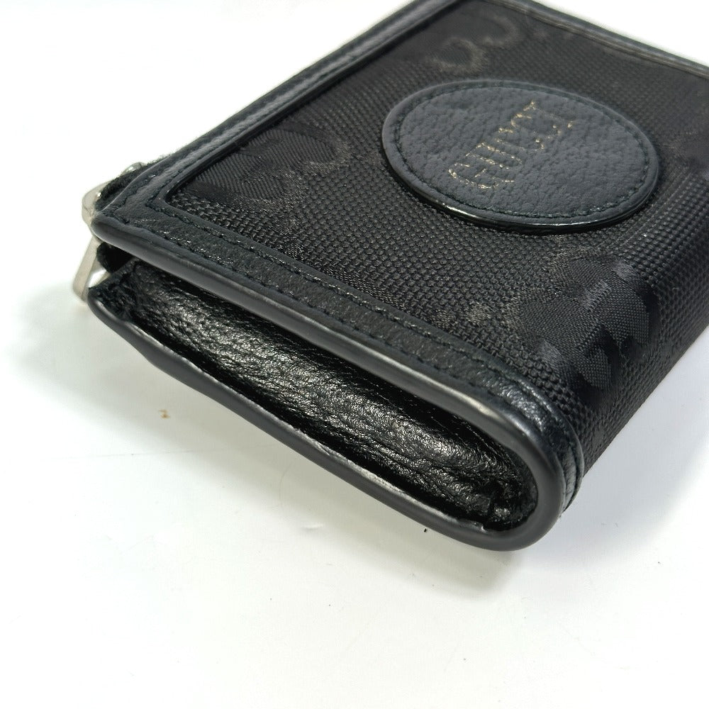 GUCCI 657587 GG Off the Grid Mini Wallet Coin Case Leather Women's Black