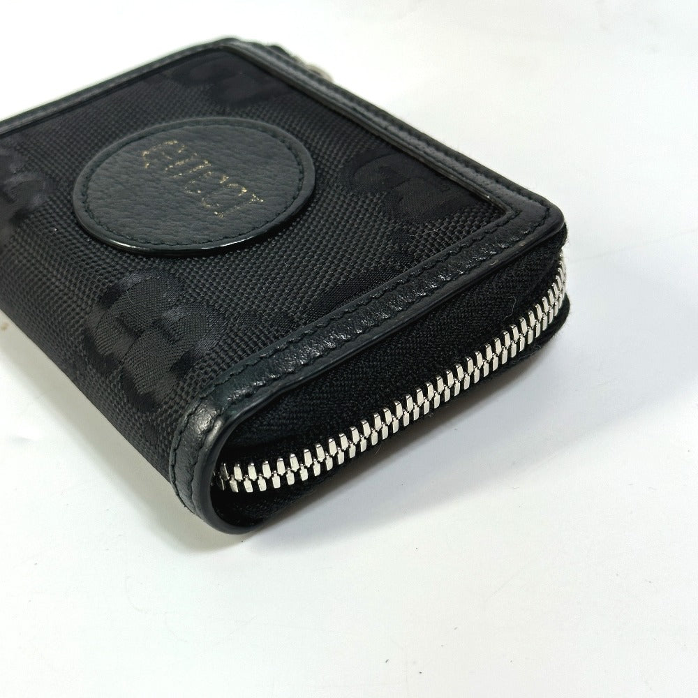 GUCCI 657587 GG Off the Grid Mini Wallet Coin Case Leather Women's Black