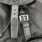 PRADA 1BZ032 Logo Plate Triangle Logo Backpack, Nylon/Leather, Women's, Black