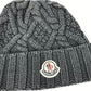 MONCLER ロゴ ワッペン ビーニー 帽子 ニットキャップ ニット帽 ウール レディース - brandshop-reference