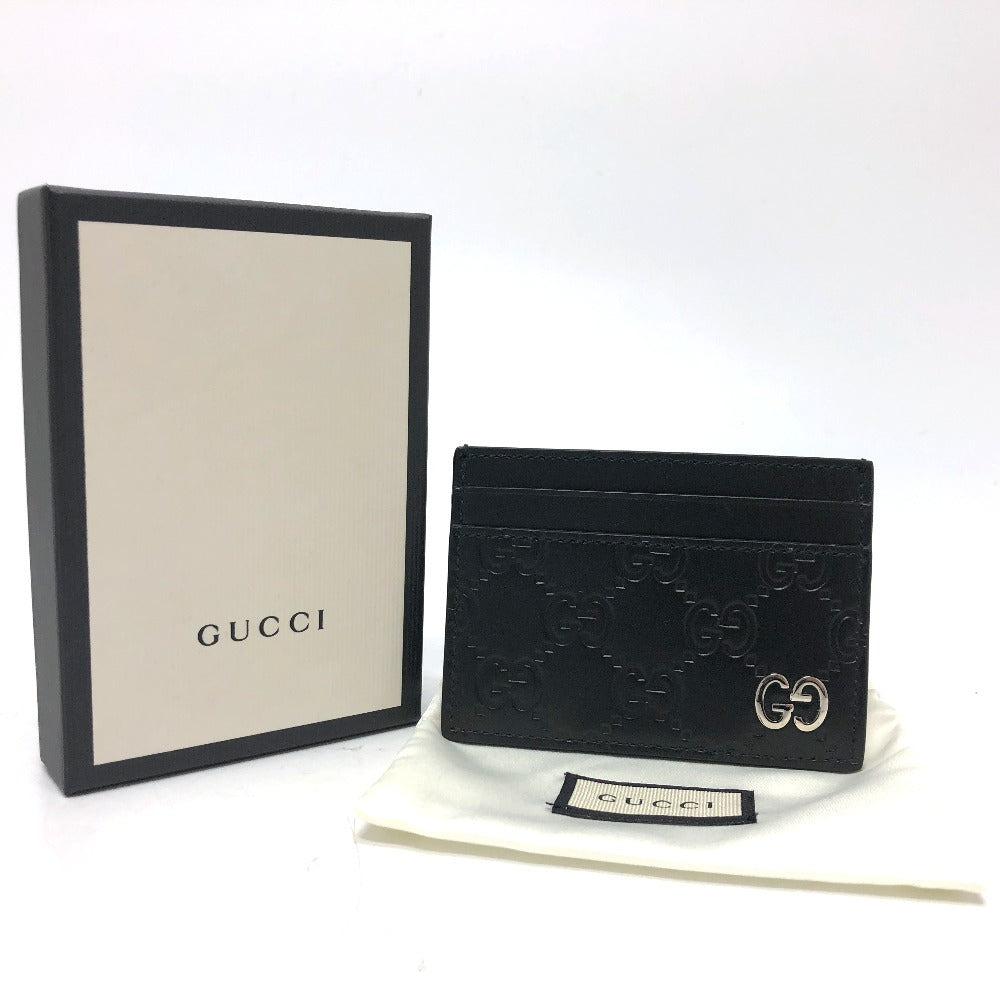 GUCCI 473927 シマ カードケース レザー メンズ - brandshop-reference