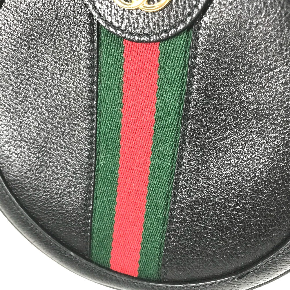 GUCCI 550618 シェリーライン GG オフィディア ミニ ラウンド ポシェット 斜め掛け チェーンバッグ ショルダーバッグ レザー レディース - brandshop-reference