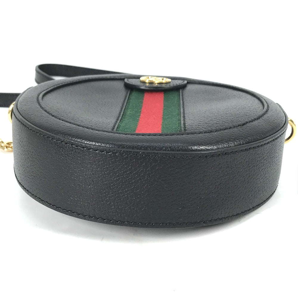 GUCCI 550618 シェリーライン GG オフィディア ミニ ラウンド ポシェット 斜め掛け チェーンバッグ ショルダーバッグ レザー レディース - brandshop-reference