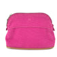 HERMES Bolide Mini Makeup Pouch, Canvas, Women's, Pink