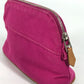HERMES Bolide Mini Makeup Pouch, Canvas, Women's, Pink
