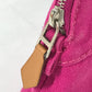 HERMES Bolide Mini Makeup Pouch, Canvas, Women's, Pink