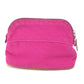 HERMES Bolide Mini Makeup Pouch, Canvas, Women's, Pink