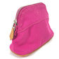 HERMES Bolide Mini Makeup Pouch, Canvas, Women's, Pink