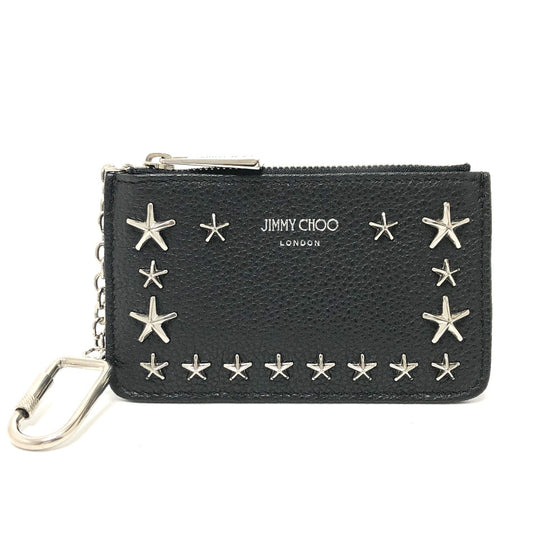 JIMMY CHOO スタースタッズ キーケース 財布 キーホルダー コインケース レザー メンズ