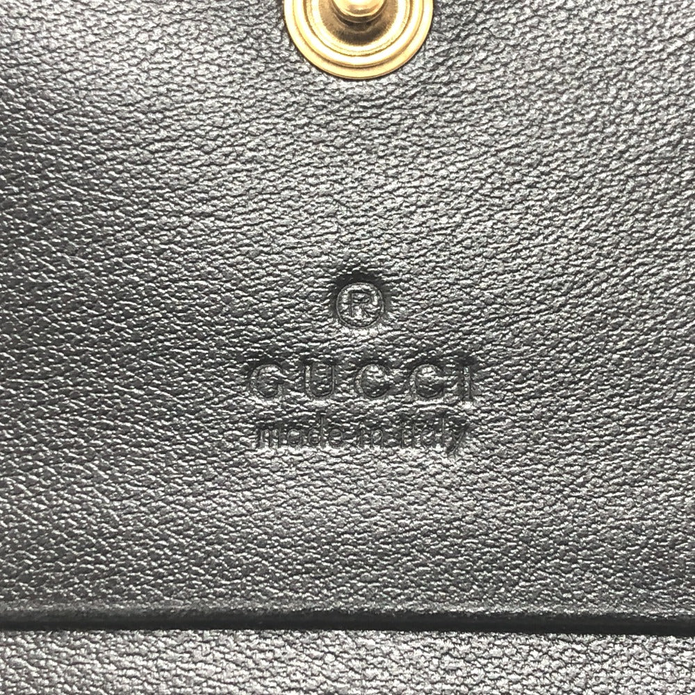 GUCCI 466492 GGマーモント キルティング コンパクトウォレット 2つ折り財布 レザー レディース - brandshop-reference