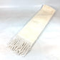 FENDI FNG477 FILA collaboration logo fur stole/fringe scarf in white for women