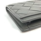 BOTTEGA VENETA 605720 Bifold Intrecciato Leather Pass Case/Business Card Case for Men, Gray