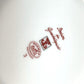 HERMES 17cm Gadalquivir No. 3 Plate, Ceramic Bread Plate, Dish Plate, Unisex, Red and White