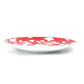 HERMES 17cm Gadalquivir No. 3 Plate, Ceramic Bread Plate, Dish Plate, Unisex, Red and White
