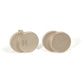 CHANEL CC Coco Mark 99C Double Circle Accessory Earrings, Metal, Women's, Silver