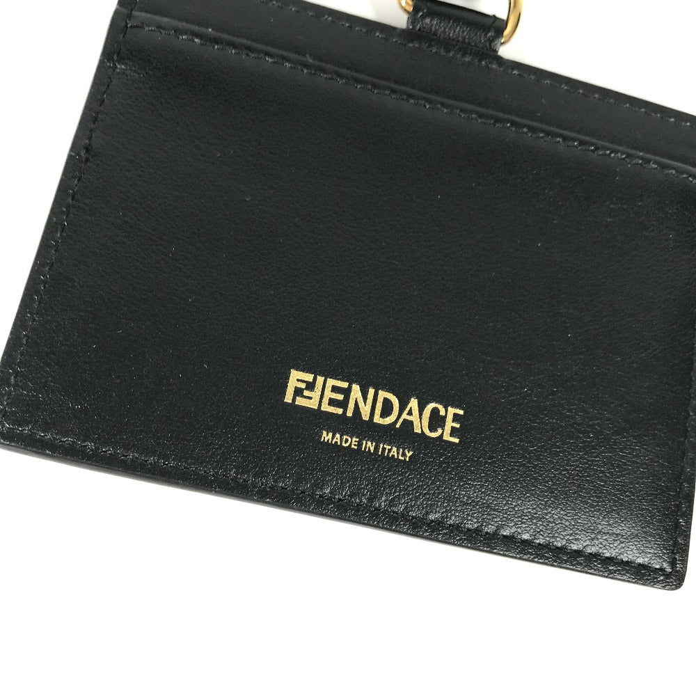 VERSACE フェンディ FENDI コラボ FENDACE フェンダーチェ ネックストラップ付 IDホルダー メデューサ カードケース レザー  ユニセックス | brandshop-reference