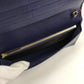 GUCCI 621892 Horsebit 1955 Dot Chain Wallet Shoulder Bag/Crossbody Wallet Leather Women's Navy x Red