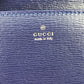 GUCCI 621892 Horsebit 1955 Dot Chain Wallet Shoulder Bag/Crossbody Wallet Leather Women's Navy x Red
