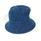 MIUMIU 5HC196 Denim Logo Bucket Hat, Bob Hat, Cotton, Women's, Blue