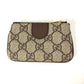 GUCCI 671722 GG Supreme Ophidia Coin Purse with Key Hook, GG Supreme Canvas, Beige, Women's